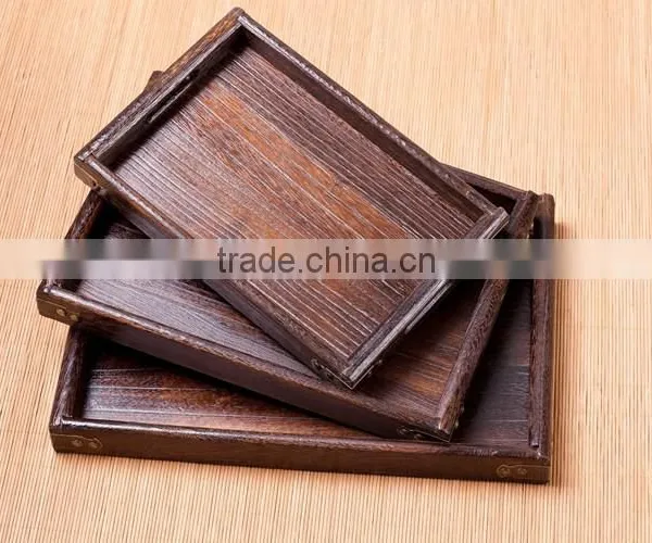 Retro High Grade Wood Different Size Serving Tray photo-2