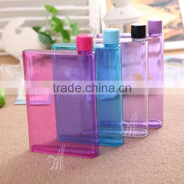 Best Selling 420ml Platic Sports Drinking Flat a5 Water Bottle photo-6