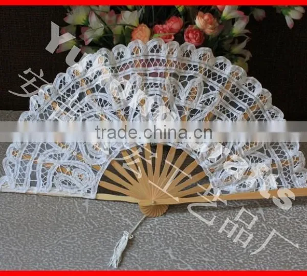 Wholesale Lace Wedding Bamboo Fan photo-5
