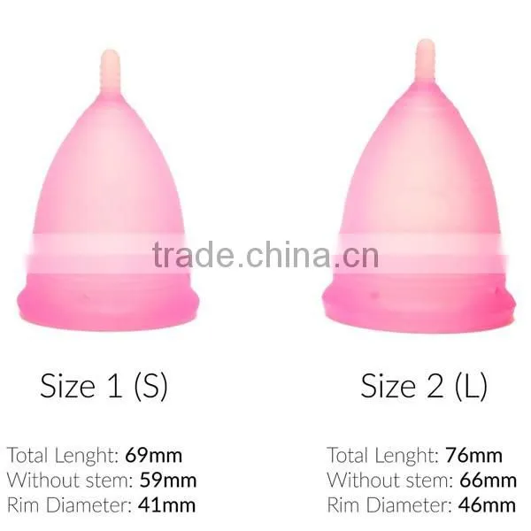 ISO Factory Wholesale Platinum Silicone Menstrual Cup photo-2