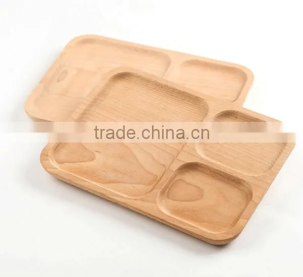 Eco-friendly 25x18.5x1cm Wooden Food Tray photo-2
