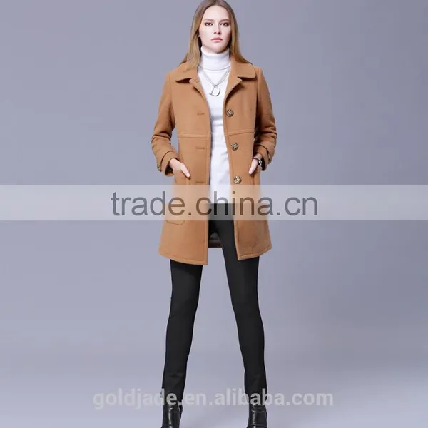 2016 Fashion Design Elegant Long Sleeve Outwear Winter Coats For Women photo-5