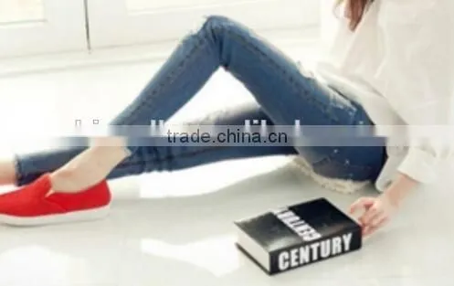 New Style High-end Denim Maternity Pants photo-2
