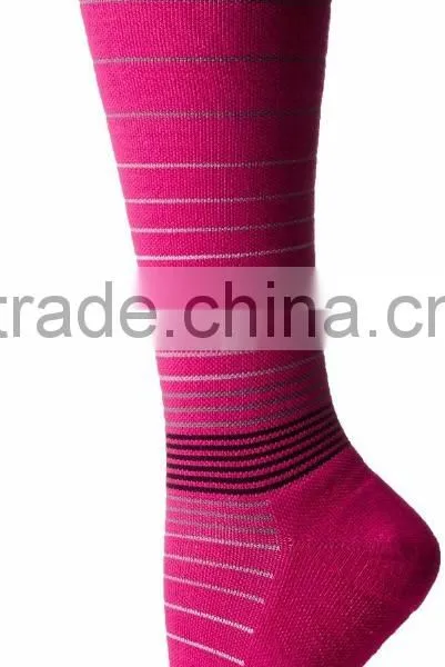 Women's Chevron Compression Socks With Merino Wool and Bamboo photo-6