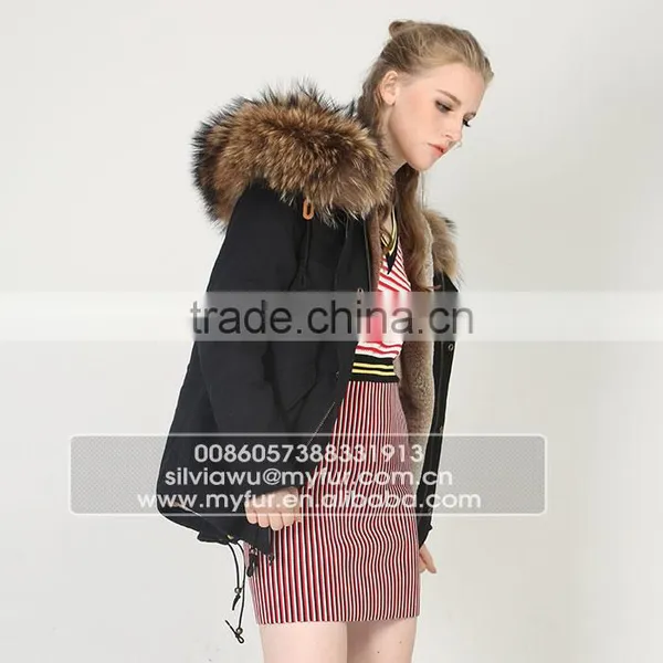 Myfur Customized China Top Quality Genuine Fur Parka Coat Wholesale photo-5
