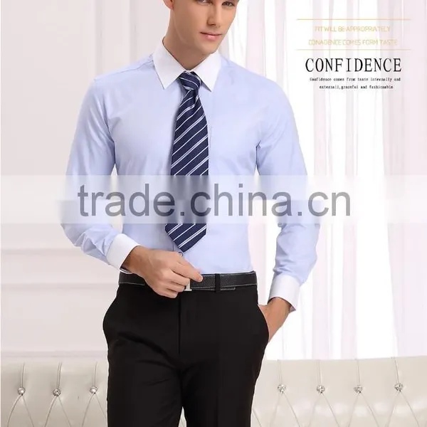 Men's Business Slim Fit Long Sleeve Shirt of Good Quality (DSHM104) photo-5