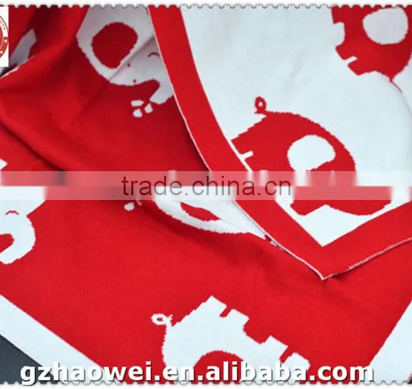 Wholesale Elephant Printed Baby Knit Blanket in Guangzhou photo-4
