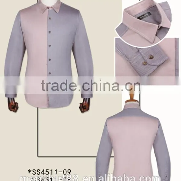 New Colorful Contrast Stylish 100% Cotton Fashion Shirts for Men photo-2