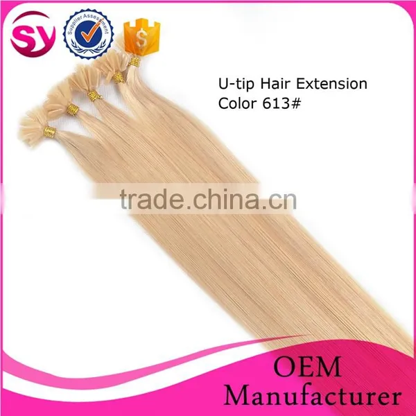 Xuchang Hair Factory Wholesale Price Remy U Tip Keratin Human Hair Extension, 100 Human Hair Extension Wholesale In The Stock photo-5