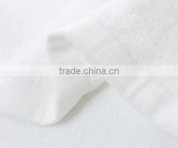 100% Cotton 21S /2 Plain White Hotel Face Towel photo-4