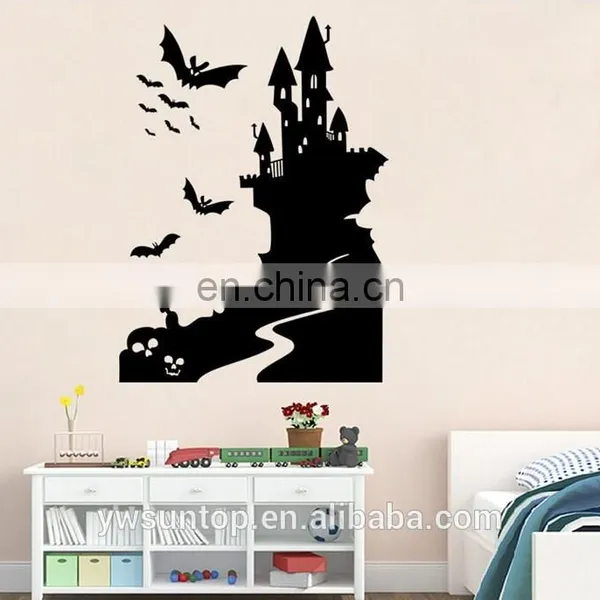 Halloween Theme Castle and Bat Window/Wall Sticker Halloween Decoration Home Decoration photo-2