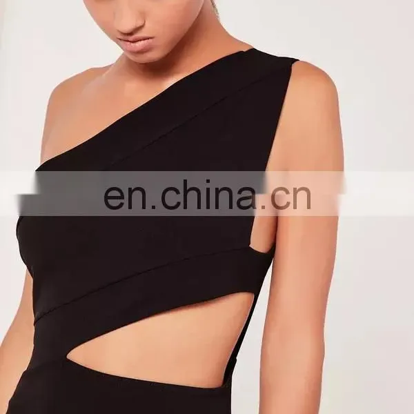 Fashion Hot Sale Black Long Party Dress for Young Ladies photo-2