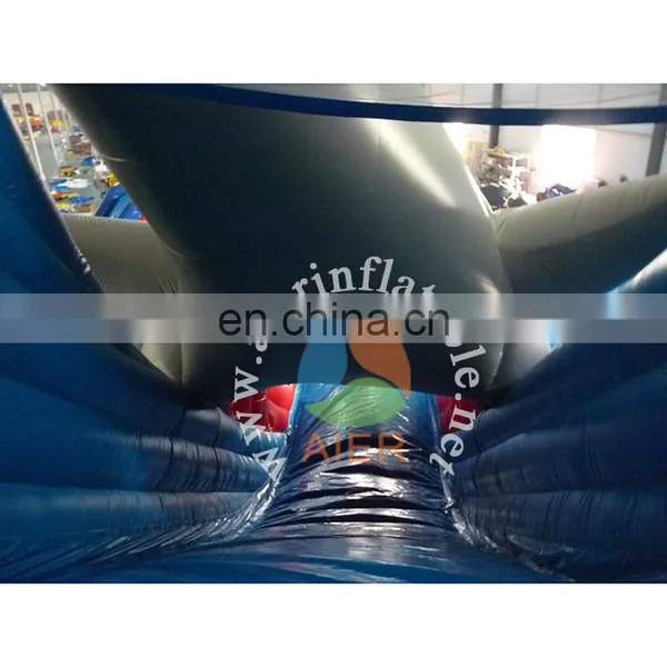 Giant Inflatable Shark Water Slide With Pool for Sale,Inflatable Jumping Water Slide photo-5