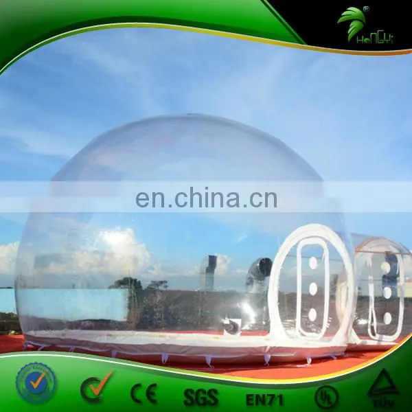 Giant Inflatable Bubble Tent With Tunnels Camping Transparent Dome Tent Hiking Inflatables Balloon photo-2