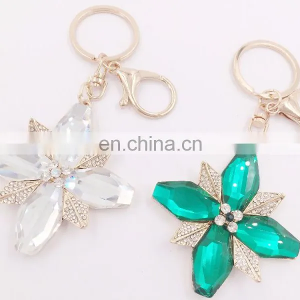 Colorful Flower Keychain Rainbow Charm Pendant Key Chain Key Holder Jewelry For Women photo-5