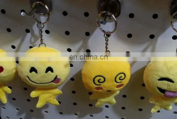 New Developed Cute Plush Emoji Doll Keychain photo-2