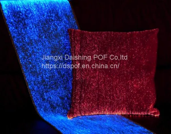Square-shape Fiber Optic Pillow Case Led Light up Pillow Cover Luminous Pillowslip photo-5