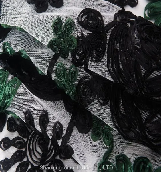 Ribbon 3d Embroidery Lace Fabric photo-3