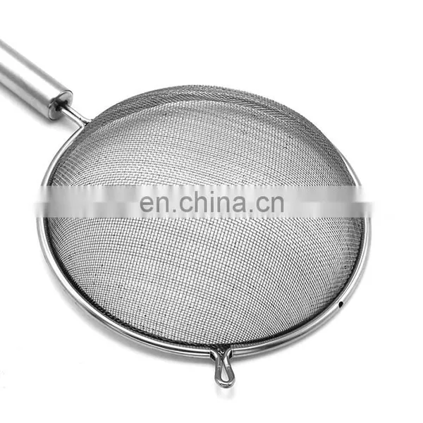Stainless Steel Kitchen Tool Mesh Strainer With Handle photo-5