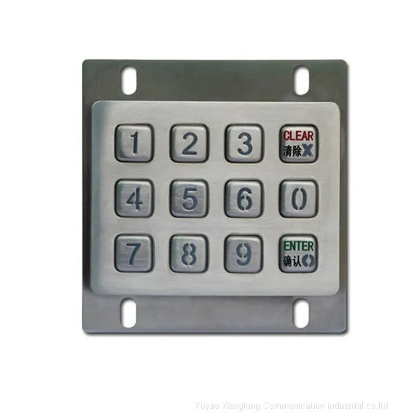 12 Keys Vandal Proof Access Control System Keypad photo-2