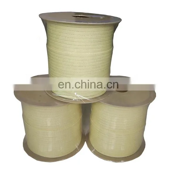 Heat Fire Resistant Flat Aramid Fiber Customized Braided Kevlar Rope photo-6