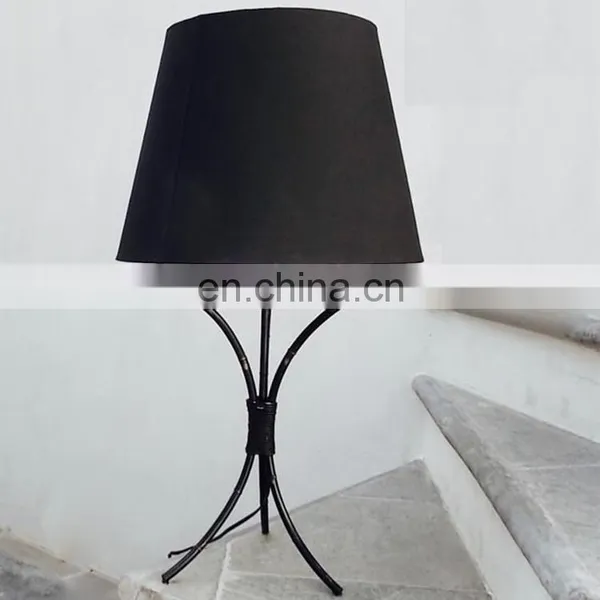 Simple Nordic Custom Logo Cheap Home Decor Living Room Iron Base Office Black Table Lamps in Bulk photo-2