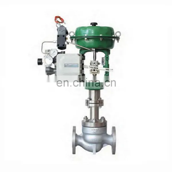 Pneumatic Diaphragm Control Valve With Positioner Pneumatic Actuated Water Steam Globe Valve photo-5