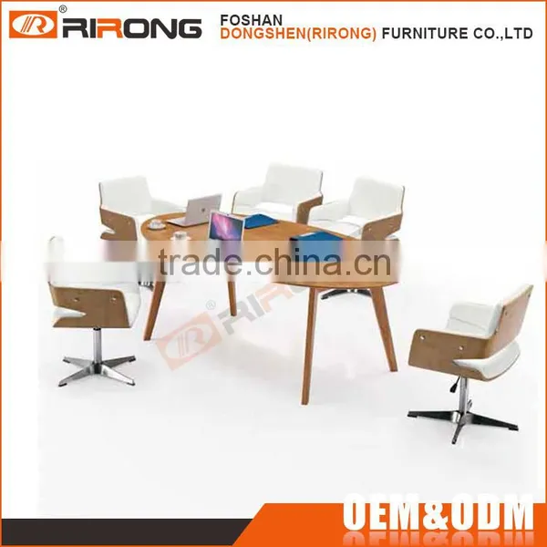 High Quality AA Fireproof Wood Modern Long Oval Conference Table for 10 Person photo-3