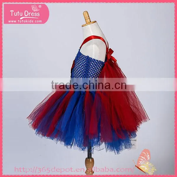 Knee High Movie Hero Pattern Sundress Halloween Costume Gauze Dress Supplier's Choice photo-2