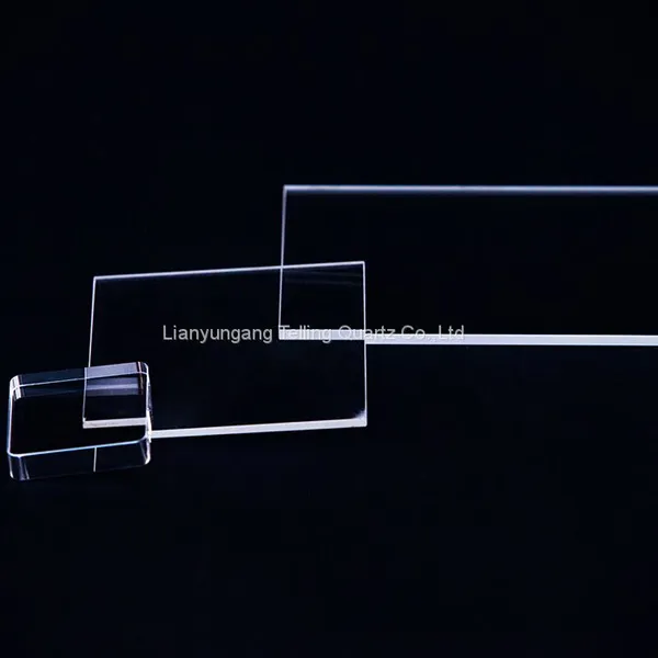 Customized Optical Quartz Plate Suqare Quartz Glass Window Plate Fused Silica Quartz Slice photo-5