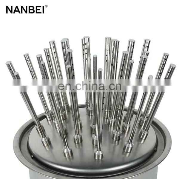 Lab Stainless Steel Glass Test Tube Bottles Glassware Air Drying Machine photo-3