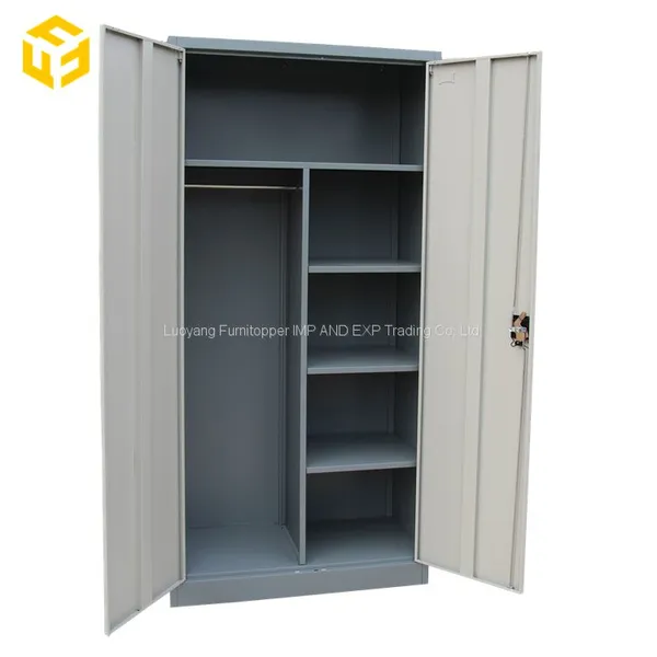 2 Door Steel Locker Cabinet Office Metal Wardrobe Design Filing Cabinet photo-3
