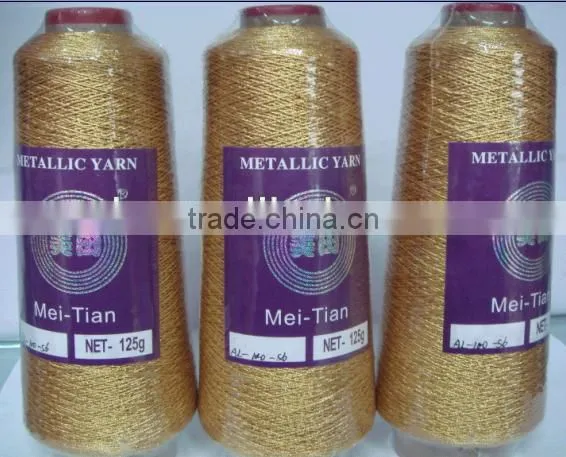 MS Type METALLIC YARN FOR EMBROIDERY Pure Gold