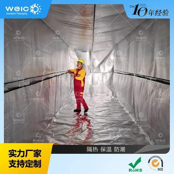 20FT 40FT 40HC Insulated Cargo Blanket Aluminum Bubble Shipping Container Thermal Liner photo-2