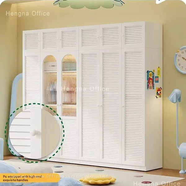 Young Adults Wardrobe With Glass Doors Adjustable Shelves, and Safe Design | Perfect for Bedroom Storage photo-5