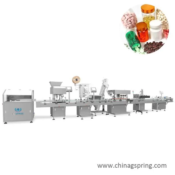 Medium Speed Automatic Liquid Bottling Production Line Filling Capping Labeling Machine