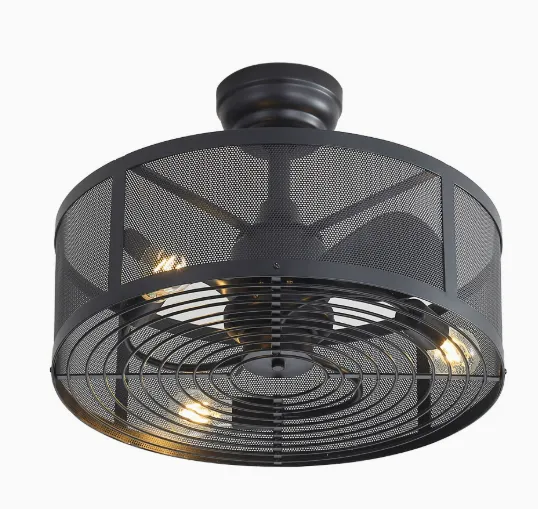 Waterproof American Retro Fan Light/DC Variable Frequency Study Remote Control（Wechat:13510231336） photo-2