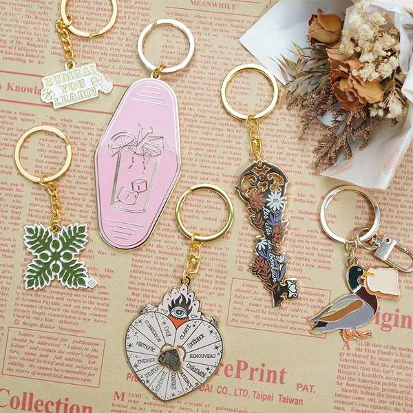 Wholesale Cheap price Custom Logo 2d 3d Cute Anime Keyring Hard Soft metal key chains llaveros de metal