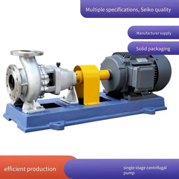 Corrosion-resistant Chemical Pump Model Ih80-50-200, Wear-resistant Single-stage Bottom-suction Pump With Low Flow and High Head photo-2