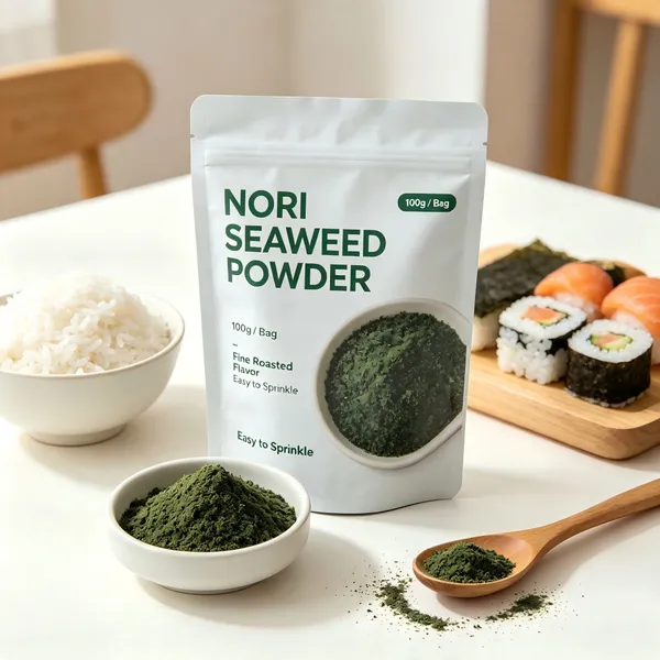 100g Roasted Nori Seaweed Powder Fine Dried Laver Seasoning Rich Umami Easy Sprinkle For Rice Sushi Ramen Salad Bento Japanese Home Cooking Seasoning photo-4