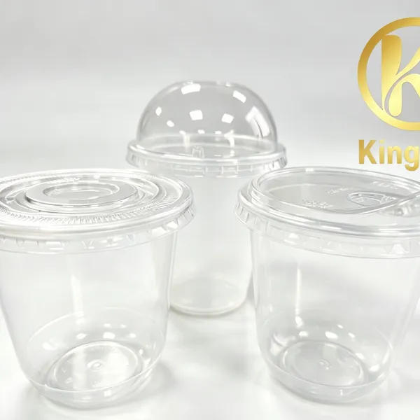 Compostable Bagasse Kraft Paper Hot Soup Bowl Cup With PP Lid for Takeaway photo-5