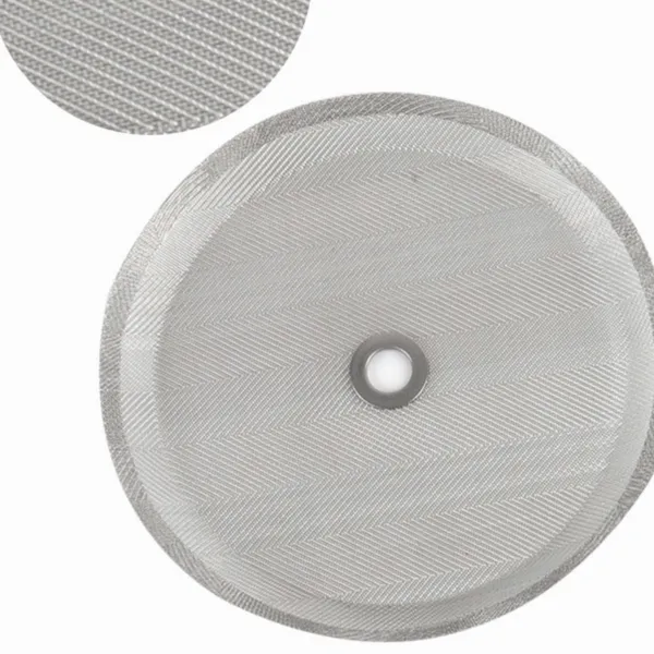 Reusable French Press Coffee Filter Disc 304 Stainless Steel 100 Micron Mesh 75mm photo-3
