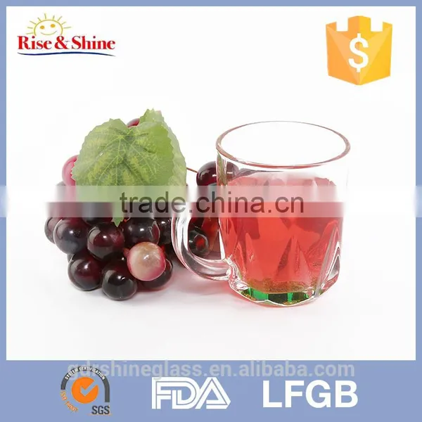 Fancy High Quality Clear Mug Glass Cup Bees Glass Stemware Tea Cups