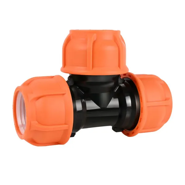 LRITEO PP Compression Fittings—aging-resistant, Quick-connect Fittings for Agricultural Irrigation Pipes; Tee Fittings; Three-way Ball Valves.