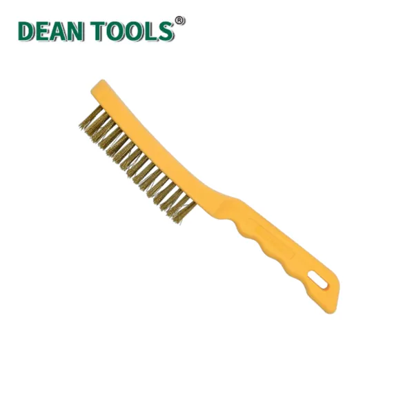 Non-Sparking Brush With Plastic Handle Non-Sparking Scratch Brush Plastic Handle Brass Wire Brush photo-2