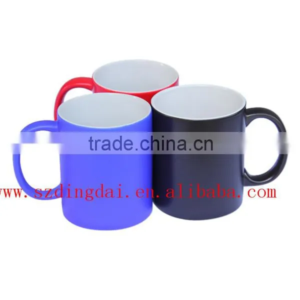 Sublimation Mug Ceramic Mug Color Chaging Mug Mug Press Blue Red & Black photo-2