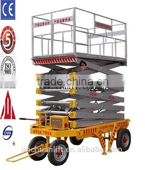 1.35~9m, 0.3 Ton Hydraulic Foot Pump Scissor Lift Table /mechanical Scissor Lift Table /rotating Scissor Lift Table photo-5
