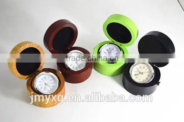 Modern Creative Decentround Wooden Table Clock for Promotion Gift photo-5