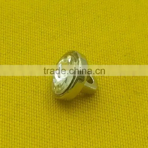 8mm Rhinestone Zinc Alloy Metal Shank --- MJ1002 photo-2
