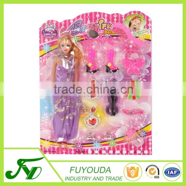 Customized Disposable Plastic Toy of Barbie Doll Blister Clamshell Packaging